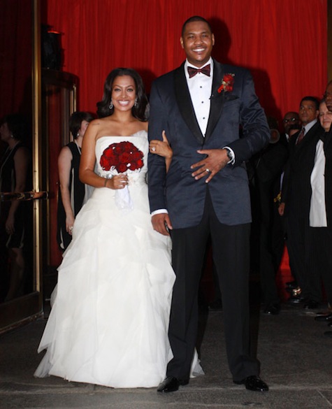 carmelo anthony married. Carmelo and LaLa Anthony