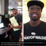 Dwyane Wade voted early in Miami Dade County